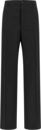 Maison Margiela Pantalones de Lana con Pinzas - Trousers - Mujer - Gris - M