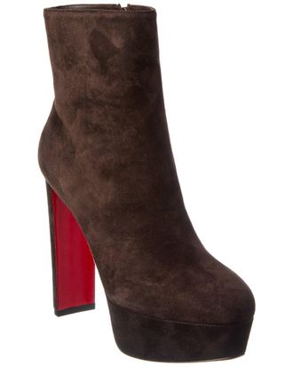 Christian Louboutin Loo 130 Suede Bootie