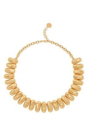 Reiss Tia Tumbled Metal Collar Necklace in Gold Tone at Nordstrom