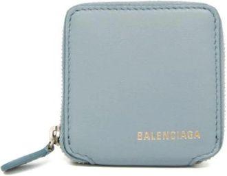 Balenciaga Pre-owned Vintage Portemonnee - unisex - Vintage Accessoires - Blauw - ONE Size - Leer - Vintage