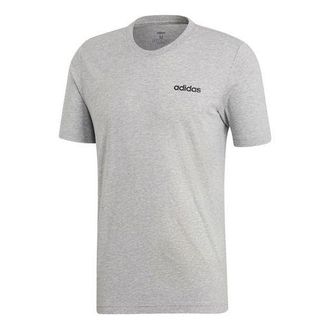 adidas E Pin tee Sports Stylish Round Neck Short Sleeve Gray DU0382