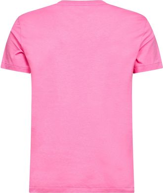 Polo Ralph Lauren Mens Baja Pink Custom Slim-Fit Crewneck T-Shirt Cotton T-Shirts And Polos