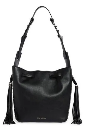 Steve Madden Suri Faux Leather Bucket Bag in Black at Nordstrom Rack