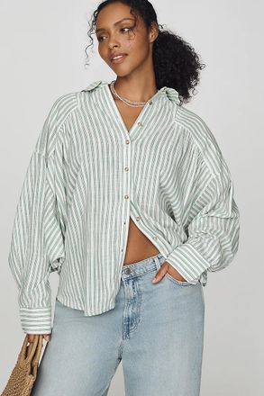 Pilcro Issy Batwing Buttondown Shirt