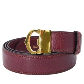 Cartier Pre-owned Vintage Leather Belt - female - Cartier Vintage - Vintage Belts - Red - ONE SIZE - Pre-owned