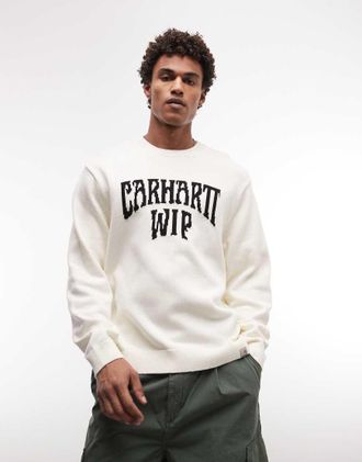 Carhartt Work in Progress Deck - Maglione color crema-Bianco