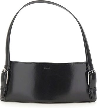 Coperni Ergonomische Schoudertas - Dames - Schoudertassen - Zwart - ONE Size - Leer - Tassen