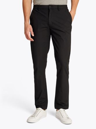Tommy Hilfiger Chinohose TOMMY HILFIGER DENTON KNIT TECH CHINO, Herren, Gr. 30, L&auml;nge 34, schwarz, Web, Obermaterial: 53% Elastomultiester, 47% Polyester, straight f