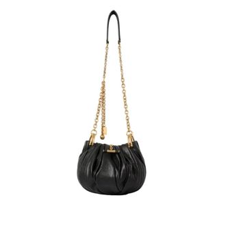 Chlo&eacute; Pliss&eacute; Shoulder Bag with Chain - female - Chlo&eacute; - Shoulder Bags - Black - ONE SIZE - Bags