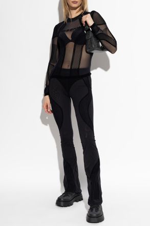 Misbhv Leggings With Logo, Womens, Black