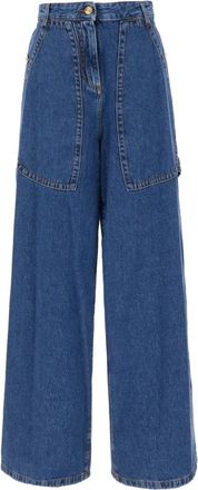 Etro Wijde Jeans - Dames - Loose Fit Jeans - Blauw - W28 - Katoen - Jeans