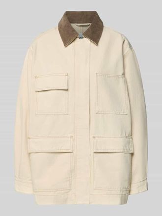 Armedangels Armedangels Oversized Jeansjacke aus reiner Baumwolle Modell WORKWEAR CANVAS in Offwhite, Gr&ouml;&szlig;e XL