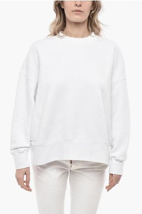 Palm Angels Brushed Cotton Crewneck Sweatshirt CLASSIC LOGO size M