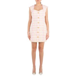 Balmain Miami Tweed Dress With Buttons, Brand Size 36 (US Size 4)