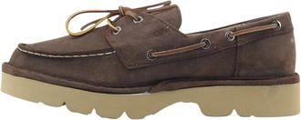 Panchic P19M003 Zeilschoenen - Heren - Bootschoenen - Bruin - 41 EU - Leer - Schoenen