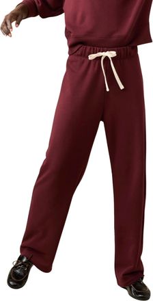 Sandy Liang Everyday Pull-On Sweatpants In Wine