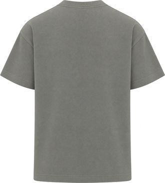Flaneur Logo-Patch Cotton T-Shirt - Gray