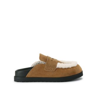 Steve Madden Womens Suede Tomlin Brown Mules - Size UK 4