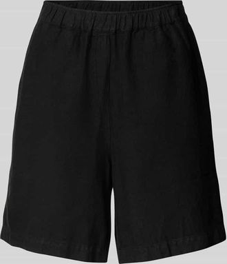 Mos Mosh Regular Fit Leinenshorts mit elastischem Bund Modell Emmie in Black, Gr&ouml;&szlig;e XL