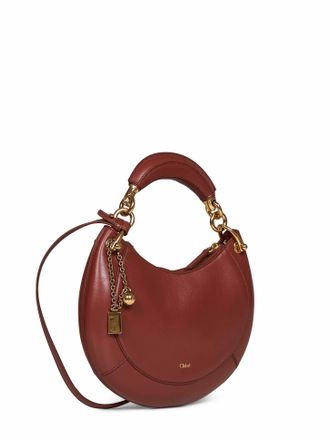 Chlo&eacute; Womens Hobo Bag Banana Small Blushy Brown Lambskin Shoulder