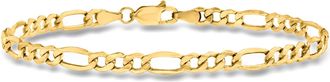 Ross-Simons 4.2mm 14kt Yellow Gold Figaro-Link Bracelet