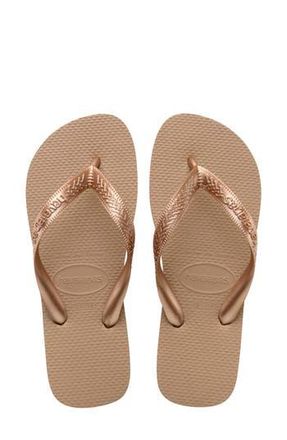 Havaianas Top Tiras Flip Flop in Rose Gold at Nordstrom Rack, Size 41