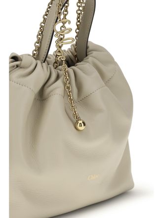 Chlo&eacute; Womens Shoulder Bag Icons Leather Cloudy Cream Lambskin