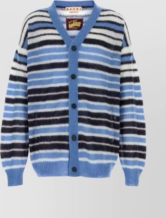 Marni embroidered mohair cardigan