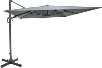 DRAWER Parasol rectangular desplazado de aluminio 3x4m - Gris oscuro