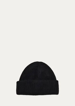 Fleurette Brushed Cashmere Beanie