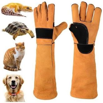 OEM Guantes Resistentes A Las Mordeduras Para El Manejo De Animales, Guantes De Trabajo Antimordeduras De 45 Cm, Guantes Para El Manejo De Reptiles, Para 