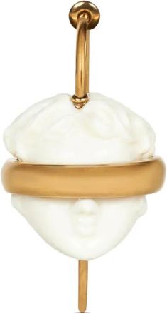 Etro head-motif single earring - White