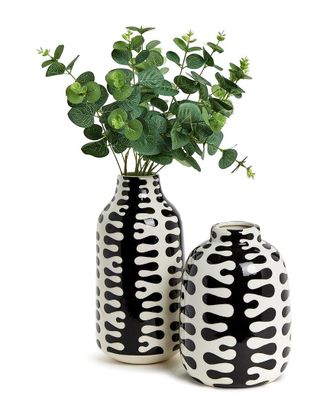 Tozai Home Set Of 2 Jigsaw Vases