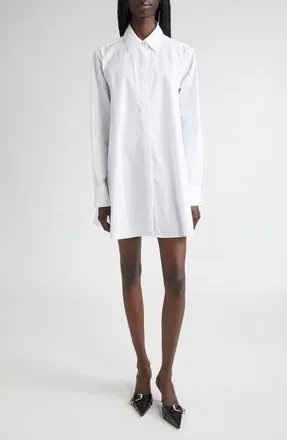 K.ngsley Gaia Button-Up Shirtdress in White at Nordstrom, Size 8 Us