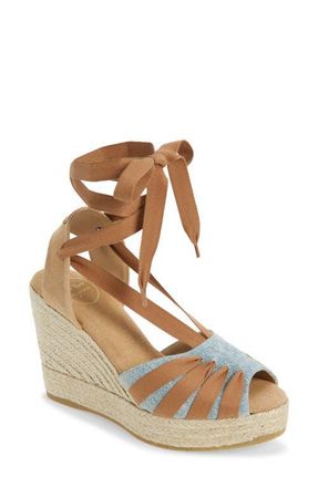 Toni Pons Wraparound Espadrille Wedge in Texa-Cuiro at Nordstrom, Size 9-9.5Us