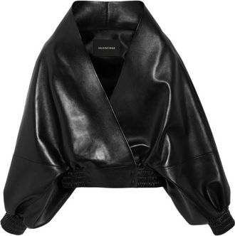 Balenciaga Wrap Wide-sleeve Jacket