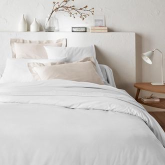 La Redoute Interieurs Dekbedovertrek met rits in effen katoen, Sc&eacute;nario