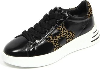 Hogan Rebel H564 Hxw 5640Dn 616Iw 0Ybc - Dames - Sneakers - Zwart - 38 EU - Leer - Schoenen
