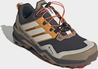 ADIDAS TERREX Wanderschuh ADIDAS TERREX TERREX SKYCHASER GORE-TEX, Herren, Gr. 42,5, carbon, sanftes wei&szlig;, pure tangerine, Synthetik, Textil, Schuhe Wanderschuh, wa