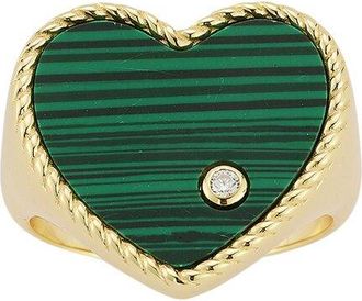 Glaze Jewelry 14K Over Silver Cz Ring