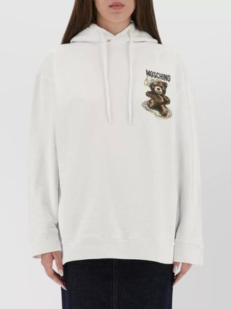 Moschino printed cotton regular-fit knitted top
