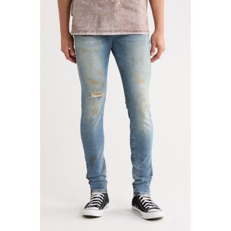 Purple Painter Skinny Jeans in Faded Light Indigo at Nordstrom Rack, Size 30