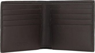 Bottega Veneta Mens Iconic Intrecciato Wallet Fondant Silver Leather Umbrellas