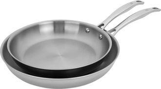 J.A. Henckels International Clad H3 2-pc Stainless Steel 10-in & 12-in Fry Pan Set