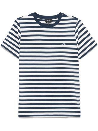 A.P.C. A. P.C. Tshirt Standard Brode Raye Clothing