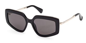 Max Mara MM0069 DESIGN7 01A Womens Sunglasses Black Size 55
