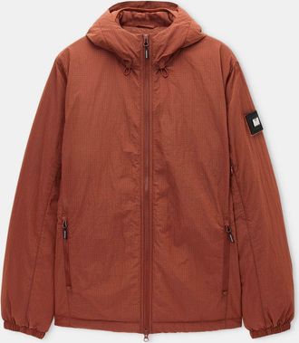 Weekend Offender Mens Vettel Thermo Jacket in Rust Nylon - Size X-Large