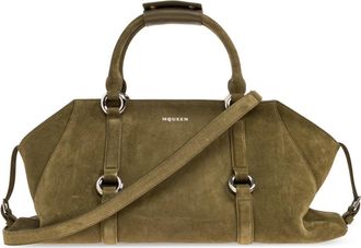 Alexander McQueen Farringdon Medium Handbag - Dames - Handtassen - Groen - ONE Size - Leer - Tassen