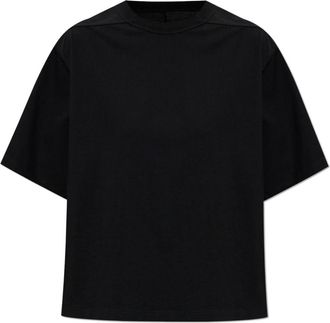 Rick Owens T-shirt met naaddetail - Dames - T-shirts - Zwart - XL - Katoen - Tops