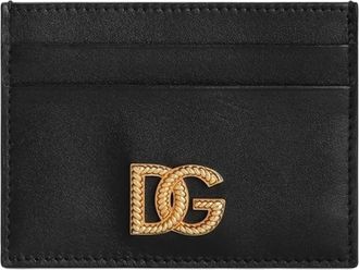 Dolce & Gabbana Pasjeshouder met logoplakkaat - Zwart